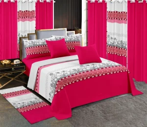 Factory Supply Customization Available 13PCS Bed Sheet Set with Curtains Printed Patterns Professional Team 24 hour Service