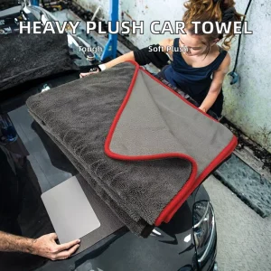 Factory Supply Extra Thick Split Microfiber Auto Detailing Towel Lintless Soft Anti Scratch Water Lock Car Cleaning Cloth