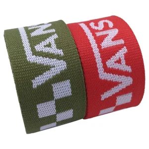 Factory Supply Free Design logo Plain Jacquard Letter Textile Accessories 30mm Polyester Webbing for Bag Strap