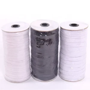 Factory Supply High Quality Webbing 5mm 100yard High Tenacity Mix Colors Elastic Roll For Bags and Shoes Use