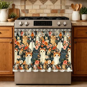 Factory Supply Lace Bottom Edge Short Curtains American Style Bow Tie Top Cabinet Curtains Home Decoration
