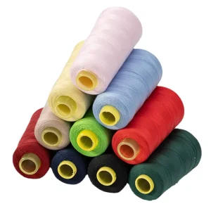 Factory Supply Multi Colors 40 2 3000yds Dyed Spun 100% Polyester Sewing Thread Strong Sewing Yarns