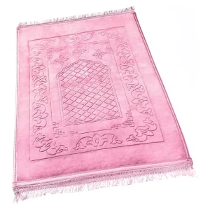 Factory Supply Muslim Thick Prayer Carpet Rectangle Velvet Prayer Mat Knee Protection Non slip Muslim Prayer Mat