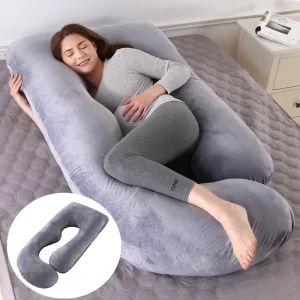Factory Supply New Style Minky Pregnant Nursing Pillow G Shaped Women Sleeping Pillow Full Body Support Maternity Pillow
