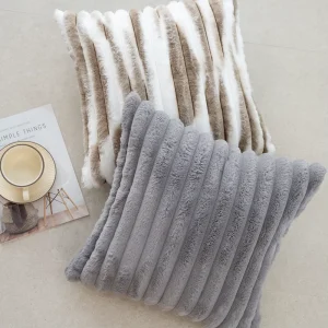 Factory Supply Nordic Style Furry Cushion Cover Soft Throw Pillow Cover for Living Room Bedroom Sofa