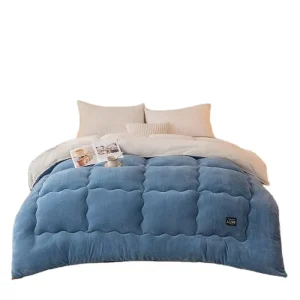 Factory Supply Quilts Winter Warm Velvet Sherpa Bedding Comforter Sets