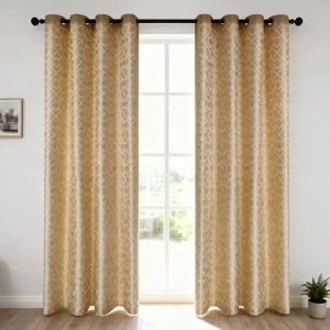 Factory Supply Ready-Made Jacquard Curtain for Home Office Custom Size Fabric Curtains for Home