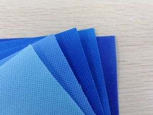 Factory Supply Water Repellent 3 Anti SMS SMMS SMMMS 45g Spunmelt Nonwoven Fabric for Surgical Gowns (Blue White Colored)
