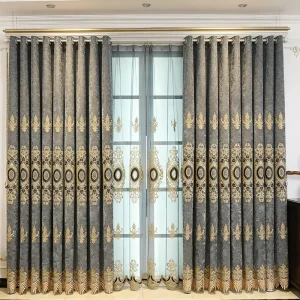 Factory Supply Window House Vintage Embroidery Curtains for the Living Room