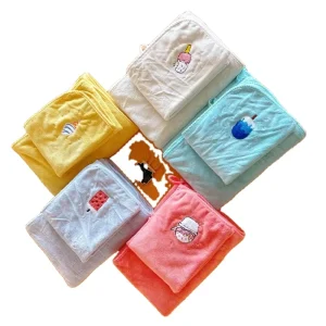 Factory Thickened Embroidered Coral Fleece Microfiber Face Towel 40cm*80cm Bath Washcloths
