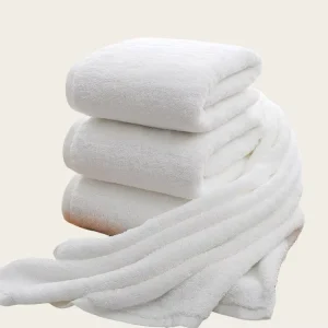Factory Towels Luxury Cotton Bath 16S 21S 32S White Hotel Towels Set Luxury for Hotel Use