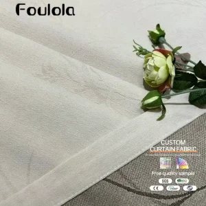 Factory Triple Weaving Artwork High Grade Blackout Chenille Jacquard Curtain Fabric With 2.8M Width