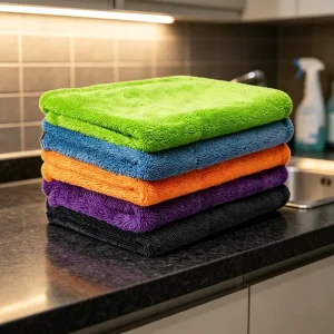 Factory Twisted Double Sided Microfiber Towel No Scratch Super Absorb Car Detailing Rag for Auto Cleaning