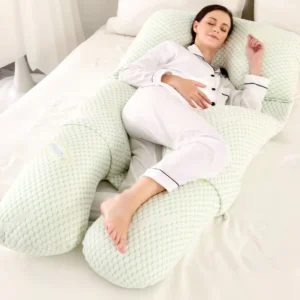 Factory U Shaped Side Sleeper Air Layer Bamboo Nursing Maternity Pregnancy Body Pillow for Pregnant Women