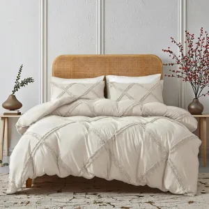Factory Vintage-Style Lightweight Microfiber Jacquard 200TC Bohemian Style Bedding Set Geometric Patterns Home Use