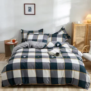 Factory Wholesale Washed Cotton Four piece Set of Small Floral Bed Sheet Quilt Set Skin friendly Bedding Quilt Cover Bedding Set