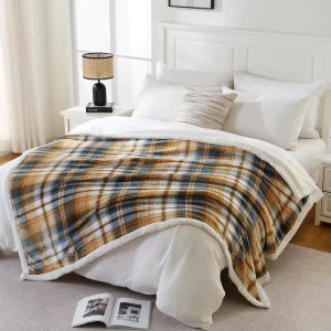 Factory Winter Double Layer Flannel Fleece Sherpa Custom Cartoon Pattern Raschel Blanket Throw Cozy Soft Warm Sofa Bed All