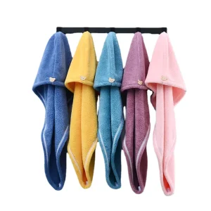 Factory Women’s Coral Fleece Woven Microfiber Bath Cap Strongly Absorbent Breathable Cute Hair Drying Quick-Dry for