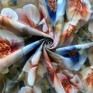 Factory Woven Twill Flower Digital Print Waterproof Breathable 100% Polyester Microfiber Brushed Bedsheet Fabric