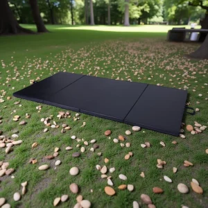 Factory multi-functional fitness mat folding exercise mat leather exercise mat for sitting training