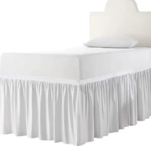 Falda De Cama En El Dormitorio Black/white/grey Color Plain Solid Design 91-92cm Height Bed Elastic Skirt 36 Dorm Room Bed Skirt