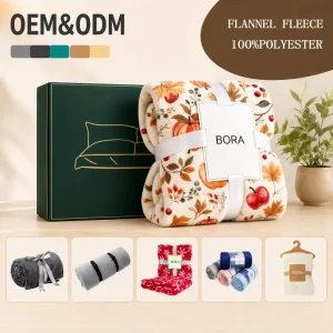 Fall Harvest Pumpkin & Apple Print Flannel Fleece Blanket Soft Warm Throw Blanket for Halloween Home Decor Couch Bed Sofa