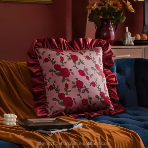 Fall Velvet Throw Pillow Cover Soft Decorative Solid Square Cushion Case for Sofa, Couch, Bedroom, Farmhouse
