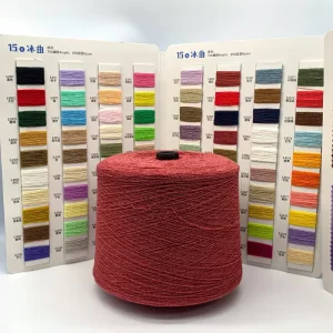 Fancy Ice Crinkle Yarn 15NM With 75% Acrylic 25% Nylon Blended For Summer Garment Knitting