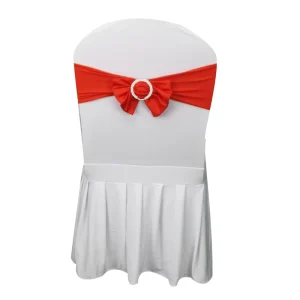 Fancy Satin Banquet Wedding Chair Sashes Chair Bows