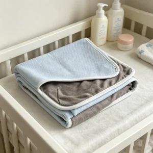 Faraday Baby Blanket High Shielding Silver Fiber Fabric Anti EMF Infant Travel Swaddle for Crib