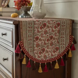 Farmhouse Floral Pattern Decor Table Runner 16 X 86 Inch Single Table Runner