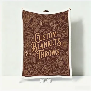 Fashion Custom Sherpa Flannel Fleece Warm Cozy Throw Blanket