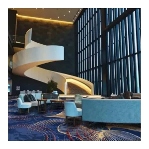 Fashion Design Commercial Wall to Wall Carpet Floor Hotel Room Lobby Carpet Eco friendly Luxury Hotel Axminster Carpet Roll
