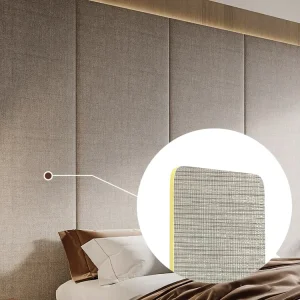 Fashion Hot Interior Decoration Fabric Veneer Headboards Wall Panel for Home Office Modern Inside Wall and Ceiling Decoration