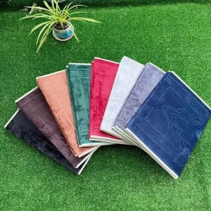 Fashion Islamic Muslim Prayer Rug Sajadah Travel Foldable Meditation Mat with Back Rest and Pocket