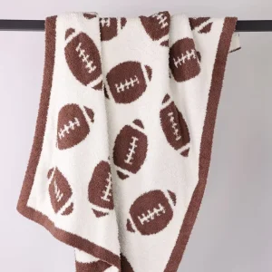 Fashion Lightweight Customized 50*60 Soft Comfortable 100% Polyester Knitting Blanket Throw for Home Decoration