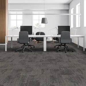 Fashion Resist Fatigue Nylon Square 50*50 cm PVC Backing Non Slip Washable Modern Office Carpet Tiles Commercial