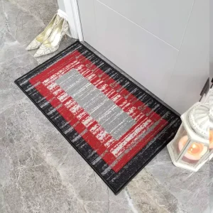 Fashionable Office Home Indoor Outdoor Custom Polyester Washable Cushioned Anti Slip Latex Backed Doormat