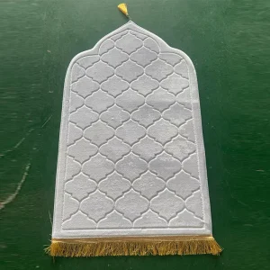 Fashionable Unisex Washable Cushioned Square Woven Polyester Rugs Islamic Style Prayer Mat Manufacturer Direct Sales