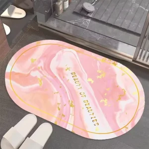 Fast Absorbent Bathroom Floor Bath Mat Long Absorbent Floor Mat Diatomite