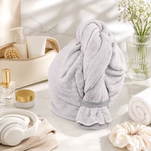 Fast Dry 25*70cm 115g Hair Towel Wrap Lightweight Microfiber for Women Bathroom Hair Drying Towel