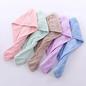 Fast Dry Super Absorbent Anti Frizz Tangle Free Quick Drying Spa Hair Turban Towel