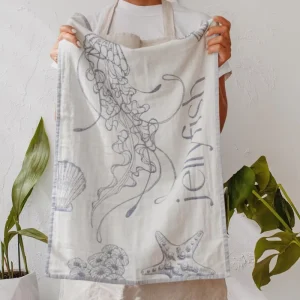 Fast Drying 100% Cotton Tea Towels Kitchen Dish Towels with Decoration