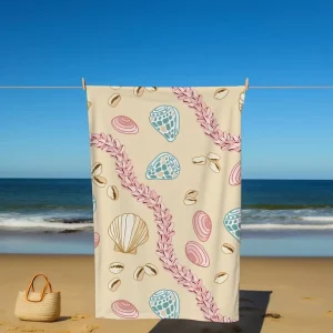 Fast Drying Microfiber Sand Free Beach Towels Custom Hawaiian Printed Beach Camping Towels