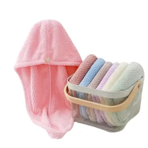 Fast Drying Personalized Microfiber Curly Hair Wrap Towels Colorful Turban Towel Hair Wrap Towel