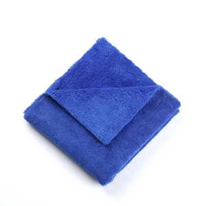 Fast Shipping 350 800GSM Sonic Cut Microfiber Towel Edgeless Coral Fleece Cleaning Cloth for Car Interior Exterior