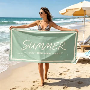 Fast Shipping Customized Designs Supported Microfiber Summer Large Beach Towel High Quality Beach Towel