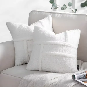 Faux Fur Fluffy Cushion Cases Sherpa White Throw Decorative Pillow Cover