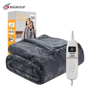 Faux Fur Heated Blanket 50*60 62*84 Inch ETL Approval Electric Throw Blanket Twin Full king Size 10 Heat Settings