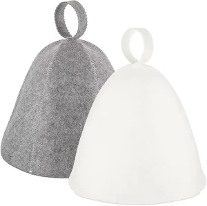 Felt Sauna Hat for Men and Women Eco Friendly Breathable Russian Banya Cap for Bath House Accessories Wedding Car Use
